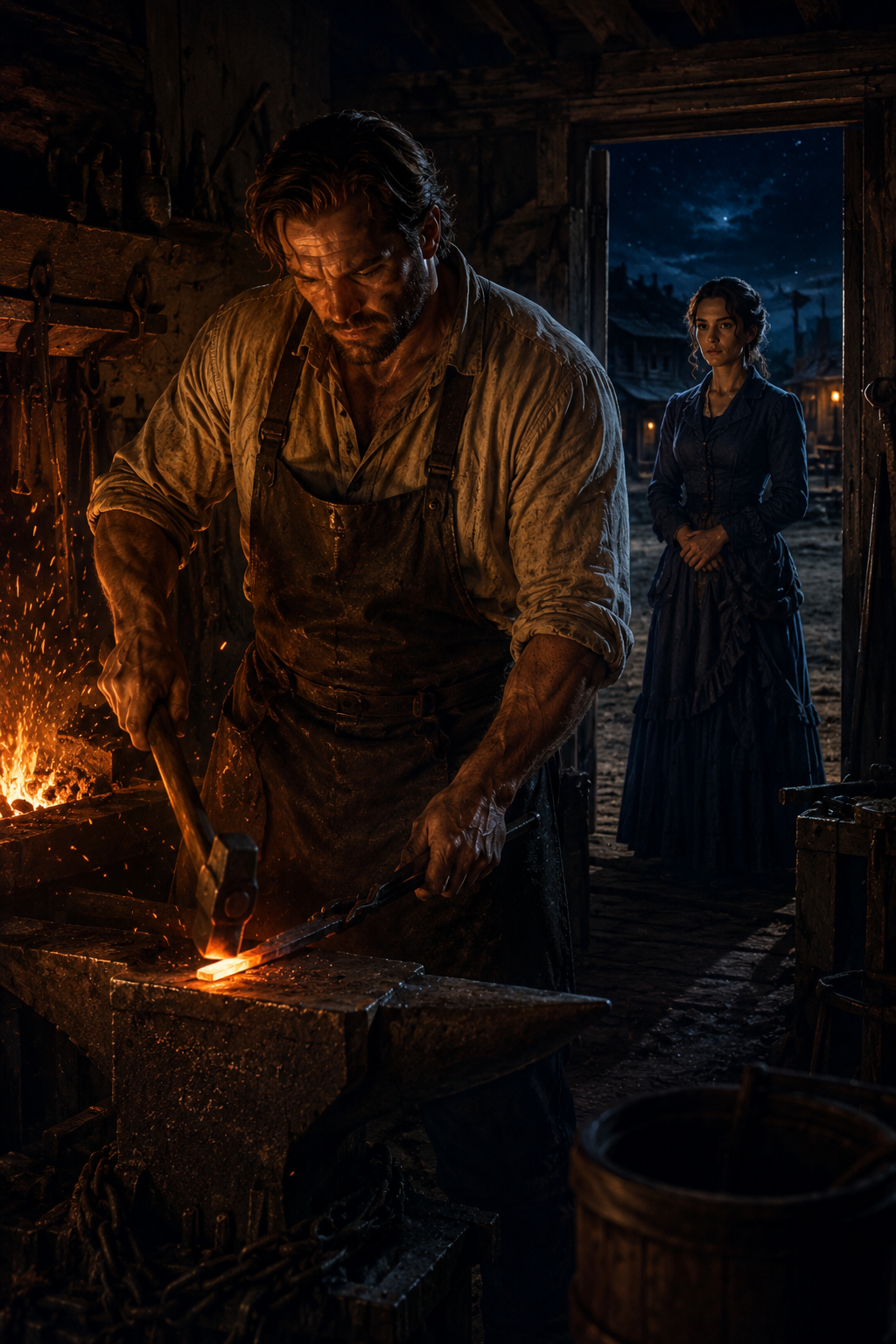 The Mail-Order Bride and the Scarred Blacksmith